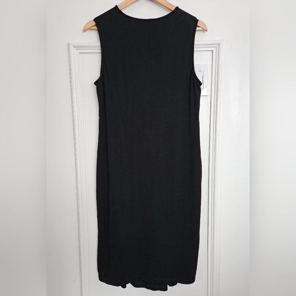 Isabella Oliver maternity dress black stretch knit - Picture 3 of 7